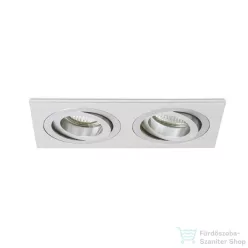   Rendl PASADENA GU10 SQ II süllyesztett lámpa szálcsiszolt alumínium 230V GU10 2x50W R12712