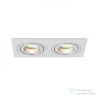 Rendl PASADENA GU10 SQ II süllyesztett lámpa szálcsiszolt alumínium 230V GU10 2x50W R12712