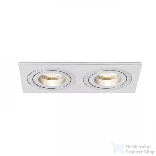 Rendl PASADENA GU10 SQ II süllyesztett lámpa szálcsiszolt alumínium 230V GU10 2x50W R12712