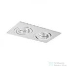 Rendl PASADENA GU10 SQ II süllyesztett lámpa szálcsiszolt alumínium 230V GU10 2x50W R12712