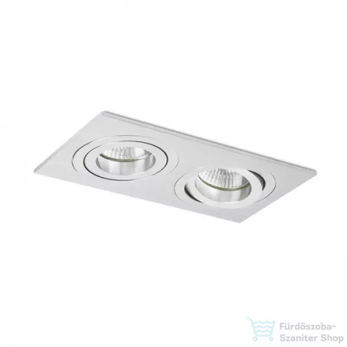 Rendl PASADENA GU10 SQ II süllyesztett lámpa szálcsiszolt alumínium 230V GU10 2x50W R12712