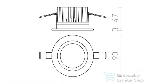 Rendl TOLEDO R  fehér  230V LED 7W 60° IP44  3000K R12716
