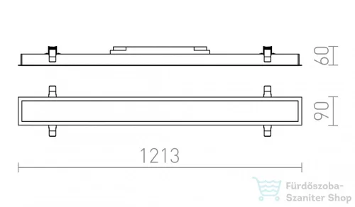 Rendl PESANTE 90 süllyesztett lámpa fehér 230V LED 40W 3000K  R12722