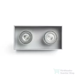   Rendl AGATE II mennyezeti lámpa szálcsiszolt alumínium 230V GU10 2x35W R12738