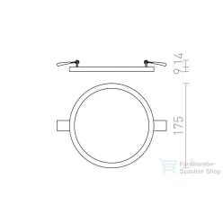   Rendl HUE R 17 süllyesztett lámpa króm 230V LED 18W 3000K R12767