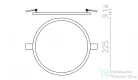 Rendl HUE R 22 süllyesztett lámpa króm 230V LED 24W 3000K R12772