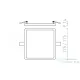 Rendl HUE SQ 17 süllyesztett lámpa fekete króm 230V LED 18W 3000K R12781