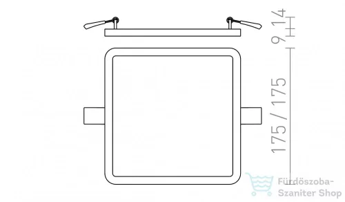 Rendl HUE SQ 17 süllyesztett lámpa dekoratív bükk 230V LED 18W 3000K R12784