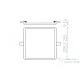 Rendl HUE SQ 22 süllyesztett lámpa matt nikkel 230V LED 24W 3000K R12788