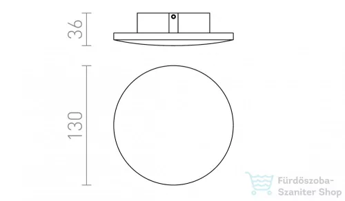 Rendl ATLANTA 13 felületre szerelhető fehér 230V LED 6W IP54 3000K R12825