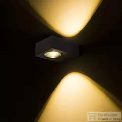   Rendl KORSO II fali lámpa fekete elox 230V LED 2x3W 120° IP54 3000K R12832