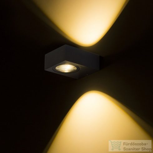 Rendl KORSO II fali lámpa fekete elox 230V LED 2x3W 120° IP54 3000K R12832