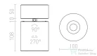 Rendl CONDU mennyezeti lámpa fekete 230V LED 20W 24° 3000K R12840