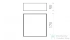 Rendl LARISA SQ 17 mennyezeti lámpa fekete  230V LED 15W  3000K R12849