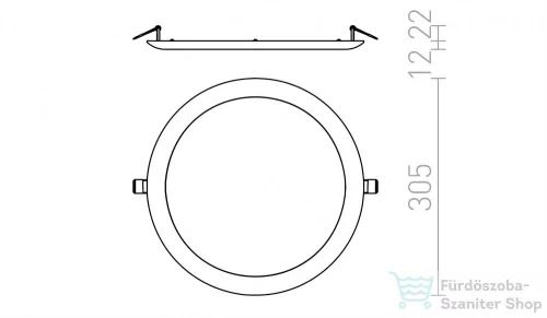 Rendl DADA 30 süllyesztett lámpa fehér 230V LED 24W 3000K R12886