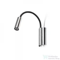 Rendl SHOW fali lámpa fekete króm 230V LED 3W 3000K R12897