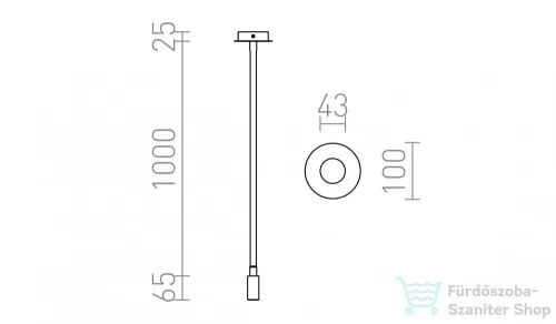 Rendl LOYD E27 I függő lámpa fekete 230V E27 28W R12934