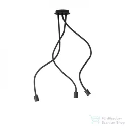   Rendl LOYD E27 III függő lámpa fekete 230V E27 3x28W R12935