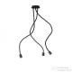 Rendl LOYD E27 III függő lámpa fekete 230V E27 3x28W R12935