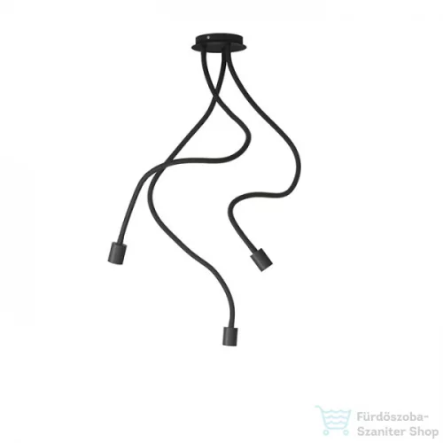 Rendl LOYD E27 III függő lámpa fekete 230V E27 3x28W R12935
