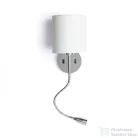 Rendl VERSINA lámpabúrával fehér króm 230V E27 LED 28+3W 25°  3000K R12955
