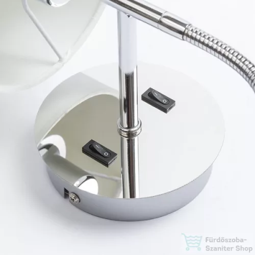 Rendl VERSINA lámpabúrával fehér króm 230V E27 LED 28+3W 25°  3000K R12955