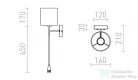 Rendl VERSINA lámpabúrával fehér króm 230V E27 LED 28+3W 25°  3000K R12955