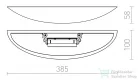 Rendl SID fali lámpa gipsz 230V R7s 78mm 48W R12998