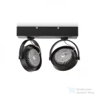 Rendl KELLY LED II DIMM fali lámpa fekete 230V LED 2x12W 24° 3000K R13107
