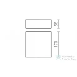   Rendl LARISA SQ 17 DIMM mennyezeti lámpa fehér  230V LED 15W  3000K R13158