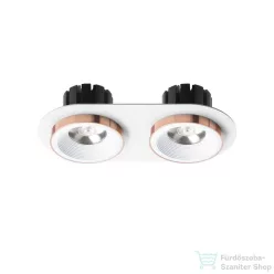   Rendl SHARM R II süllyesztett lámpa fehér réz 230V LED 2x10W 24° 3000K R13240