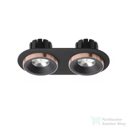   Rendl SHARM R II süllyesztett lámpa fekete/fekete réz 230V LED 2x10W 24° 3000K R13244