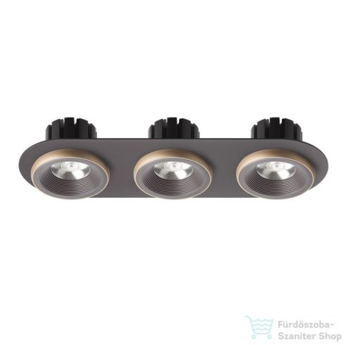 Rendl SHARM R III süllyesztett lámpa barna/gyöngyházarany 230V LED 3x10W 24° 3000K R13247