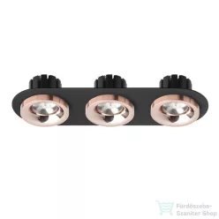   Rendl SHARM R III süllyesztett lámpa fekete réz/réz 230V LED 3x10W 24° 3000K R13248