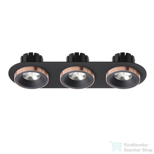 Rendl SHARM R III süllyesztett lámpa fekete/fekete réz 230V LED 3x10W 24° 3000K R13249