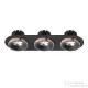 Rendl SHARM R III süllyesztett lámpa fekete/fekete réz 230V LED 3x10W 24° 3000K R13249