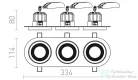 Rendl SHARM R III süllyesztett lámpa fekete/fekete réz 230V LED 3x10W 24° 3000K R13249