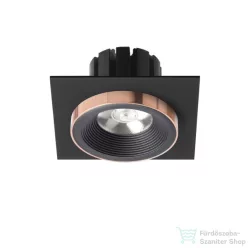   Rendl SHARM SQ I süllyesztett lámpa fekete/fekete réz 230V LED 10W 24° 3000K R13254