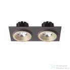 Rendl SHARM SQ II süllyesztett lámpa gyöngyházarany/barna 230V LED 2x10W 24° 3000K R13256