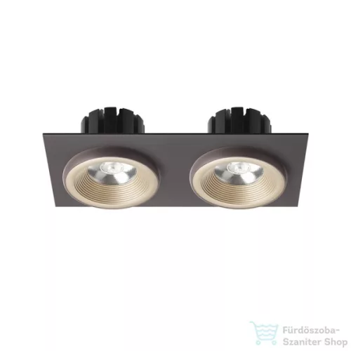 Rendl SHARM SQ II süllyesztett lámpa gyöngyházarany/barna 230V LED 2x10W 24° 3000K R13256
