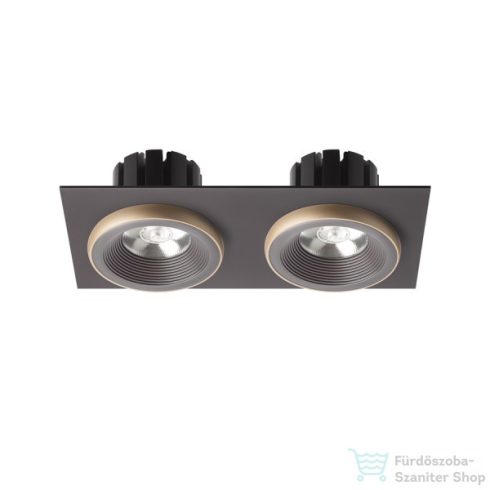 Rendl SHARM SQ II süllyesztett lámpa barna/gyöngyházarany 230V LED 2x10W 24° 3000K R13257