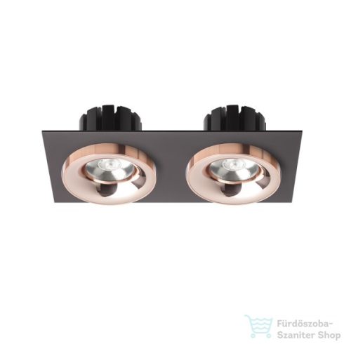 Rendl SHARM SQ II süllyesztett lámpa fekete réz/réz 230V LED 2x10W 24° 3000K R13258