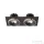 Rendl SHARM SQ II süllyesztett lámpa fekete/fekete réz 230V LED 2x10W 24° 3000K R13259