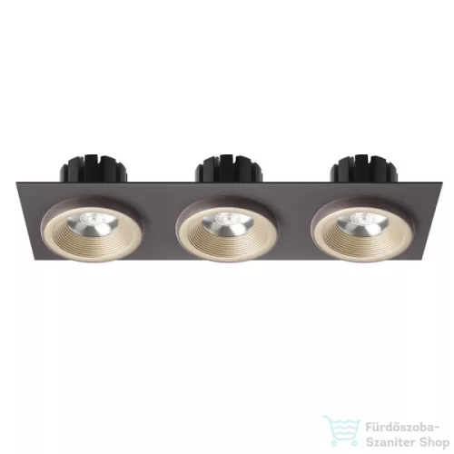 Rendl SHARM SQ III süllyesztett lámpa gyöngyházarany/barna 230V LED 3x10W 24° 3000K R13261