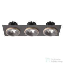   Rendl SHARM SQ III süllyesztett lámpa barna/gyöngyházarany 230V LED 3x10W 24° 3000K R13262