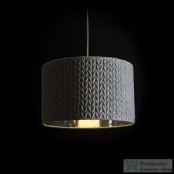   Rendl AINO 40 függő lámpa szürke króm 230V E27 28W R13275