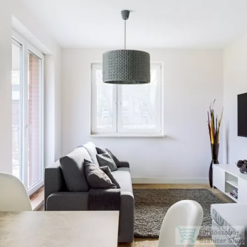 Rendl AINO 40 függő lámpa szürke króm 230V E27 28W R13275