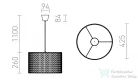 Rendl AINO 40 függő lámpa szürke króm 230V E27 28W R13275