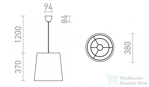 Rendl POLLOCK függő fehér/világosszürke  230V E27 28W R13280