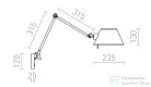 Rendl MONTANA fali lámpa fehér/fekete króm 230V E27 28W R13282